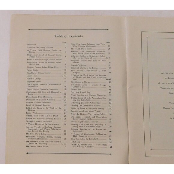 Vintage Human Interest Stories Of The Three Days Battles At Gettysburg Softcover - Picture 4 of 6